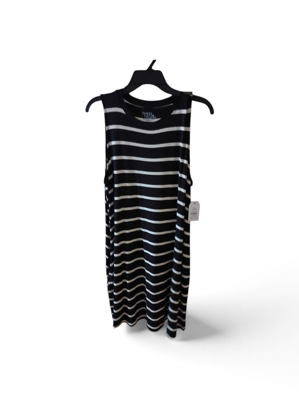 NWT Time and Tru Women’s Sleeveless Striped Pocket Tank Dress XL